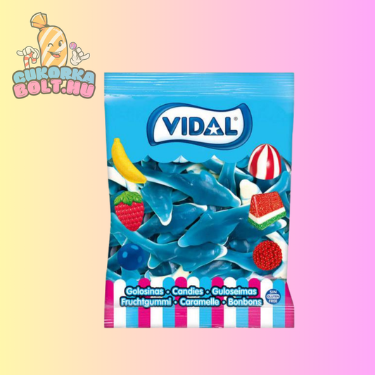 Kék színűs vidal óriás delfin gumicukor 2kg